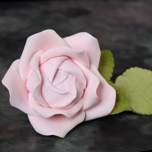 Pink Gum paste sugar flower Cabbage Rose cake topper handmade for cake decorating your own cakes.
