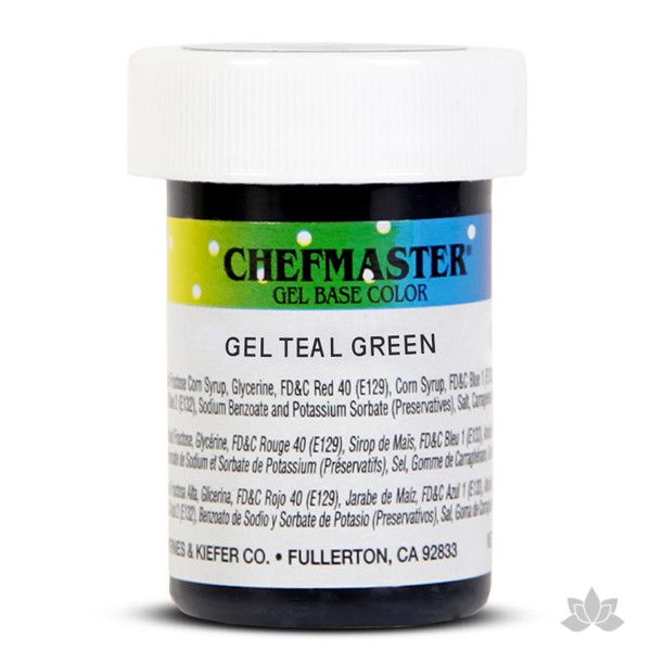 Caljava - Chefmaster gel base food color concentrate for baking and cooking - Teal Green