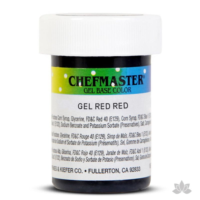 Caljava - Chefmaster gel base food color concentrate for baking and cooking - Red Red
