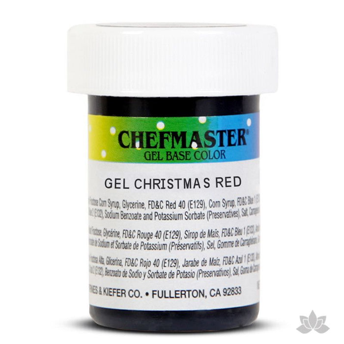 Caljava - Chefmaster gel base food color concentrate for baking and cooking - Christmas Red