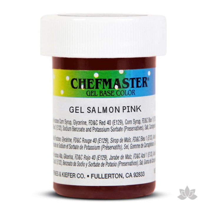 Caljava - Chefmaster gel base food color concentrate for baking and cooking - Salmon Pink