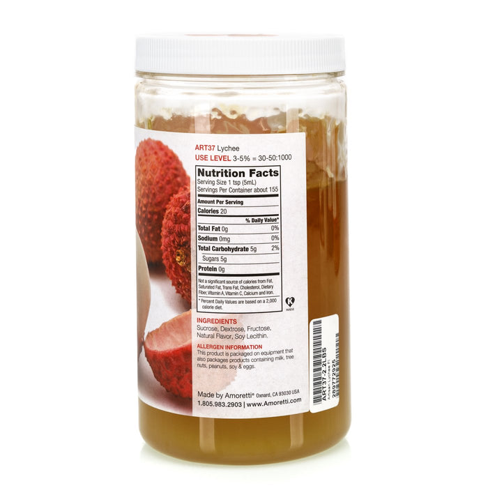 Natural Lychee Artisan Flavor by Amoretti