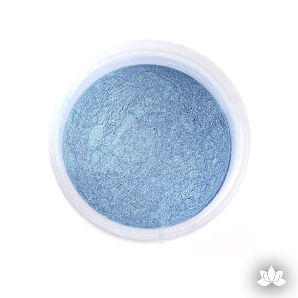 Blue Chameleon Luster Dust color perfect for adding accents to your cakes and cupcakes.  Wholesale cake supply.  Bakery Supply.  Lustre Dust Color.