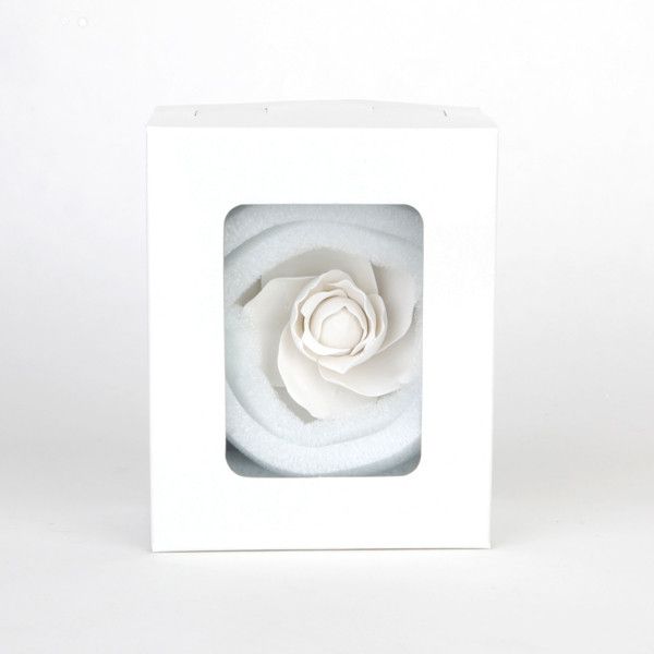 White Camellia Gum Paste Sugarflower cake topper great for cake decorating wedding cakes. | CaljavaOnline.com