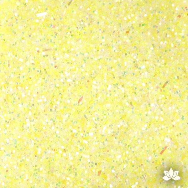 Baby Yellow Disco Dust Pixie Dust. Disco Dust is a Non-toxic fine glitter for cake decorating that will add a touch of color to your fondant cakes & cupcakes.  Caljava Wholesale cake supply. FondX
