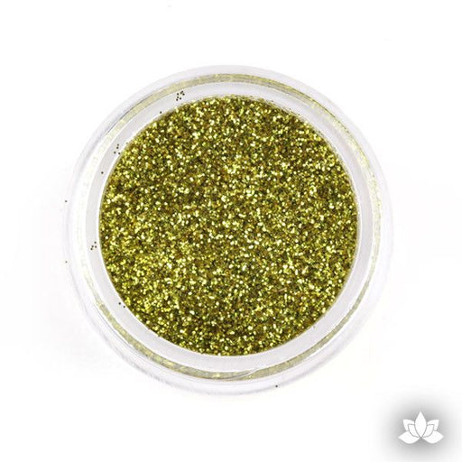 Chartreuse Disco Dust Pixie Dust. Disco Dust is a Non-toxic fine glitter for cake decorating that will add a touch of color to your fondant cakes & cupcakes.