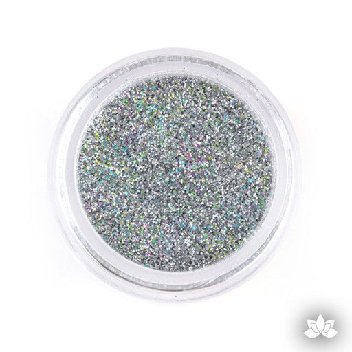Hologram Silver Disco Dust Pixie Dust. Disco Dust is a Non-toxic fine glitter for cake decorating that will add a touch of color to your fondant cakes & cupcake