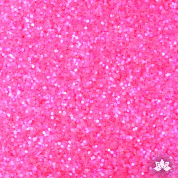 Hot Pink Disco Dust Pixie Dust. Disco Dust is a Non-toxic fine glitter for cake decorating that will add a touch of color to your fondant cakes & cupcakes.  Caljava Wholesale cake supply. FondX