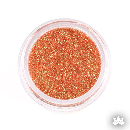 Pumpkin Orange Disco Dust Pixie Dust. Disco Dust is a Non-toxic fine glitter for cake decorating that will add a touch of color to your fondant cakes & cupcakes