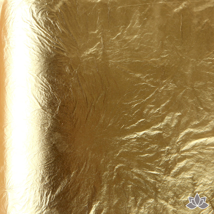 Edible Gold Leaf Transfer Sheets (23k) great for decorating your cakes & chocolates. Metallic Gold Leaf