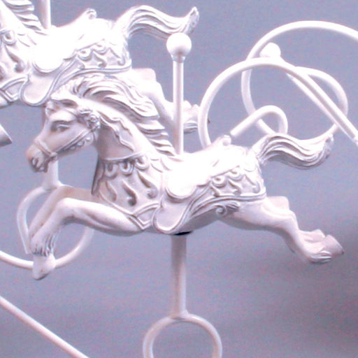 White Silver Replacement Ceramic Horse