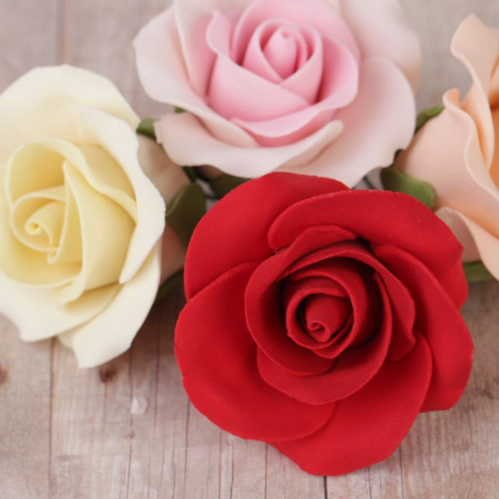 Medium Tea Roses - Assorted Colors