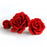 Red English Gumpaste Roses handmade sugar cake decorations and cake toppers perfect for cake decorating rolled fondant wedding cakes and fondant birthday cakes.  Wholesale sugar flowers and cake supply. Caljava