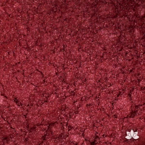 Ruby Luster Dust colors for cake decorating fondant cakes, gumpaste sugarflowers, cake toppers, & other cake decorations. Wholesale cake supply. Bakery Supply. Misty Rose Lustre Dust Color.