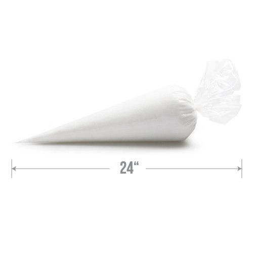 24" Disposable Piping Bags perfect for piping icings such as buttercream or whipped cream for cake decorating.