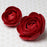 Red Gumpaste Glam Rose sugarflower handmade cake decoration perfect as a cake topper for cake decorating fondant cakes.  Wholesale sugarflowers and bakery supply.