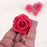 Petite Unwired Gumpaste Sugar Roses in Red. Comes in 4 different sizes ranging from 0.5" to 1.5"