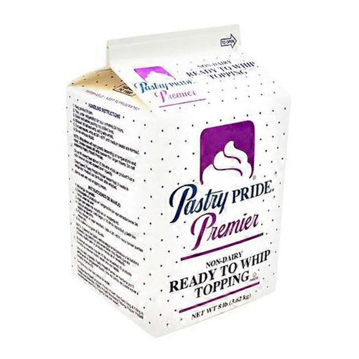 Pastry Pride Premium- Non Dairy- Ready to whip topping. Can be used for topping and filling cakes/desserts. Has a softer texture. Has a sweet taste and can be used as a base to add your own flavoring.