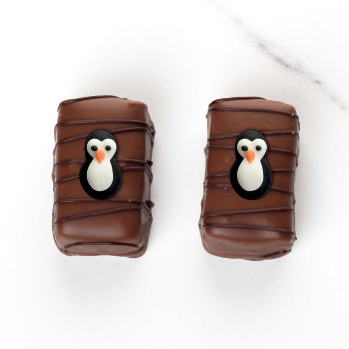 Royal Icing Toppers Mini Penguin Icing Decorations perfect for decorating cakes, cupcakes, cookies, candy and chocolates.  