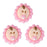 Baby Royal Icing Decorations (Bulk) - Pink