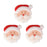 Small Santa Face 1 Royal Icing Decorations (Bulk)