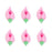 Small Rosebud Royal Icing Decorations (Bulk) - Pink