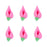 Small Rosebud Royal Icing Decorations (Bulk) - Hot Pink