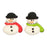 Snowmen with Hats Royal Icing Decorations (Bulk)