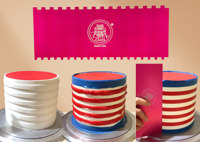 🎂 Transform Your Buttercream Cakes Instantly: How Our Cake Combs Turn Simple Frosting into Stunning Designs