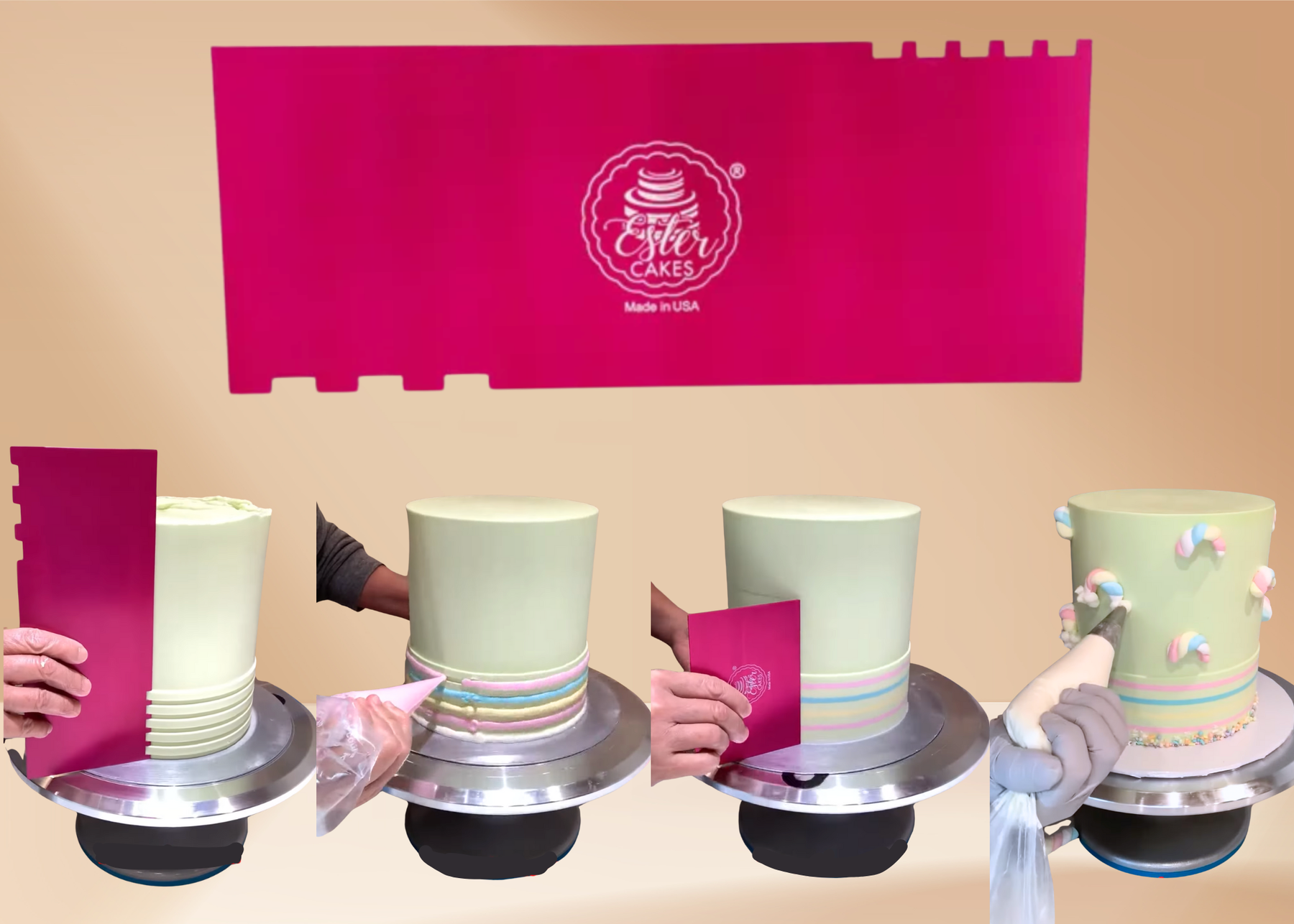 🎂 How Cake Combs Instantly Transform Everyday Cakes into “How Did She Do That?” Creations