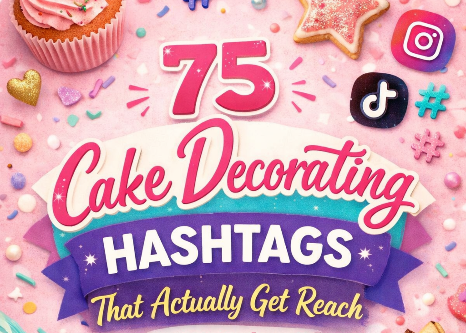 75 Cake Decorating Hashtags That Actually Get Reach in 2026
