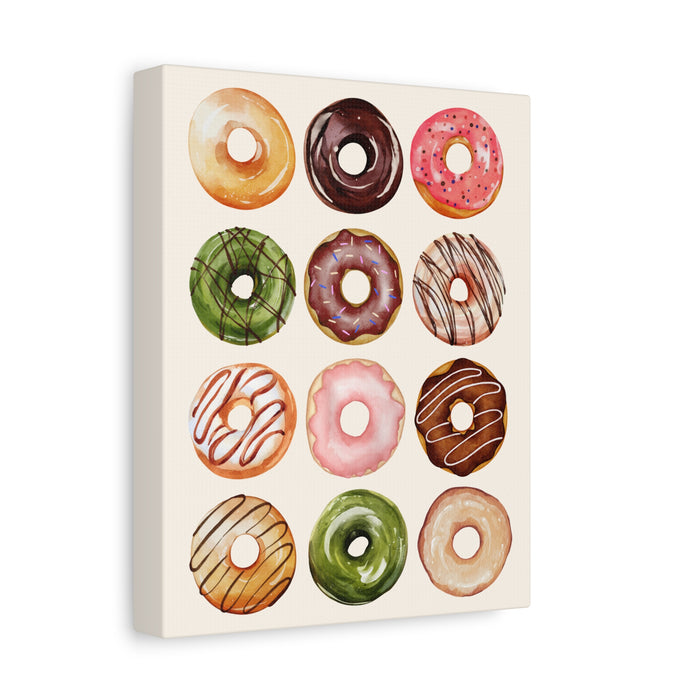 Donut Painting Wall Art – Canvas Print