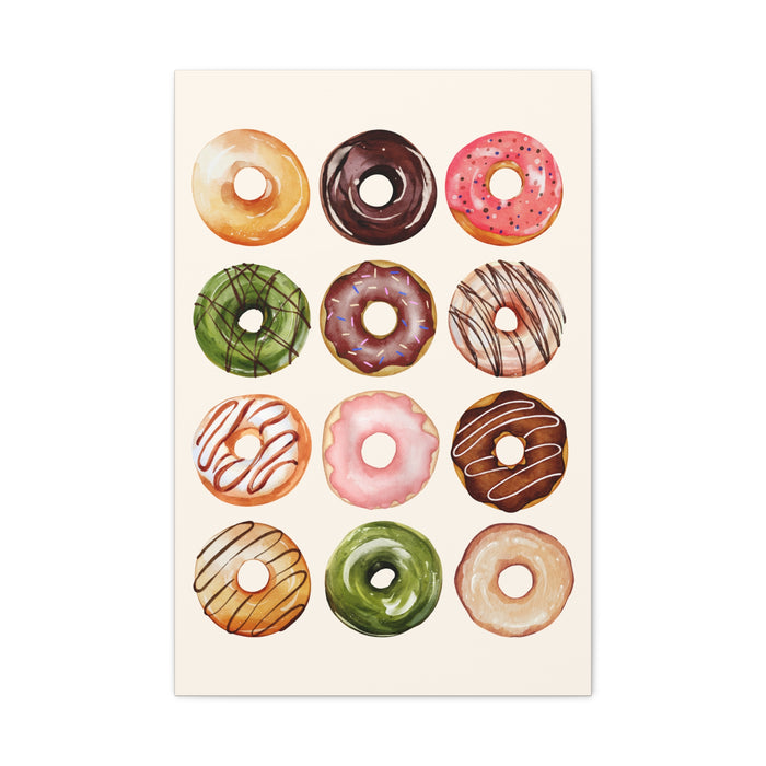 Donut Painting Wall Art – Canvas Print
