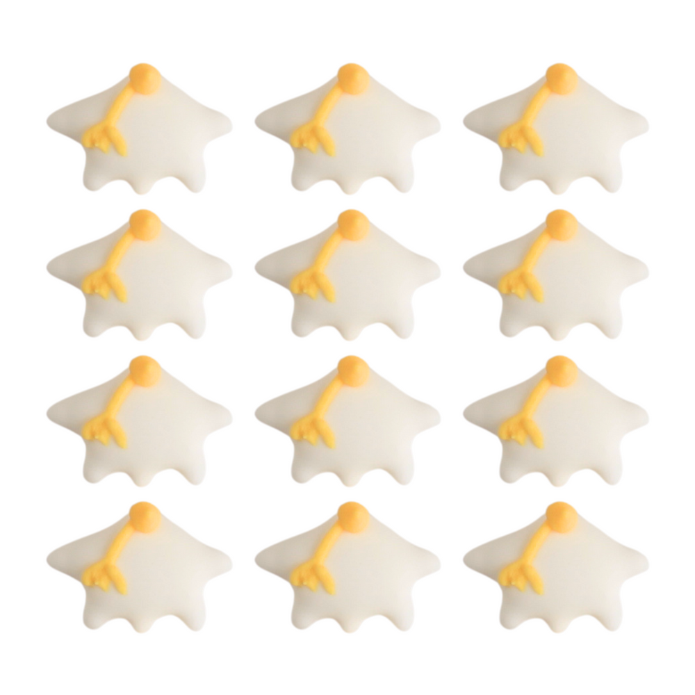Graduation Cap Royal Icing Toppers great for decorating Chocolates cupcakes, cookies, cakes, donuts, and candy. Caljava