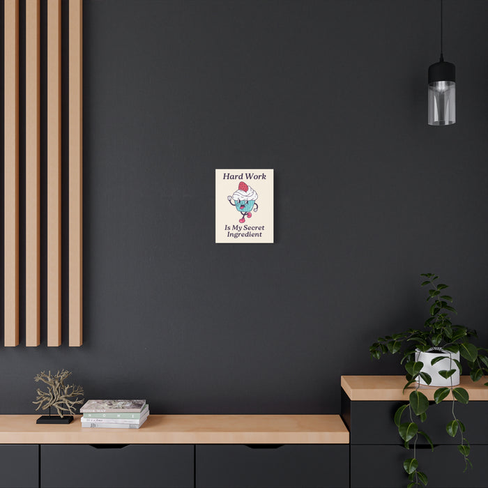 Hard Work Is My Secret Quote Wall Art – Canvas Print