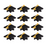 Graduation Cap Royal Icing Toppers great for decorating Chocolates cupcakes, cookies, cakes, donuts, and candy. Caljava