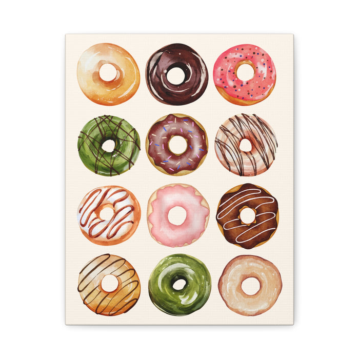 Donut Painting Wall Art – Canvas Print