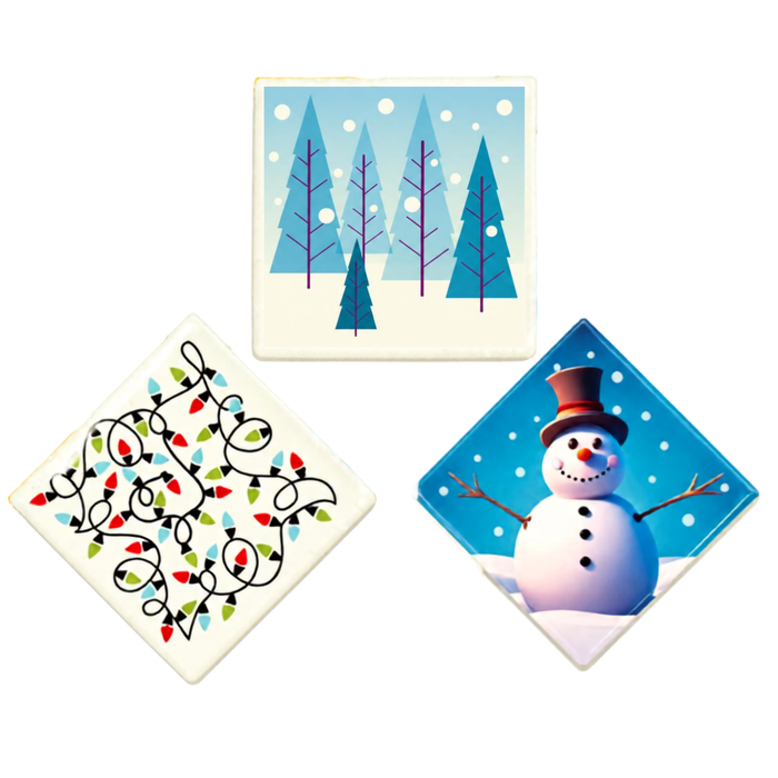 Chocolate Holiday Plaque Toppers – Edible Chocolate Accents for Pastry Chefs & Catering