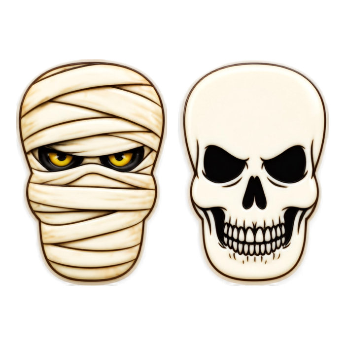Chocolate Halloween Plaque Toppers – Edible Chocolate Accents for Pastry Chefs & Catering