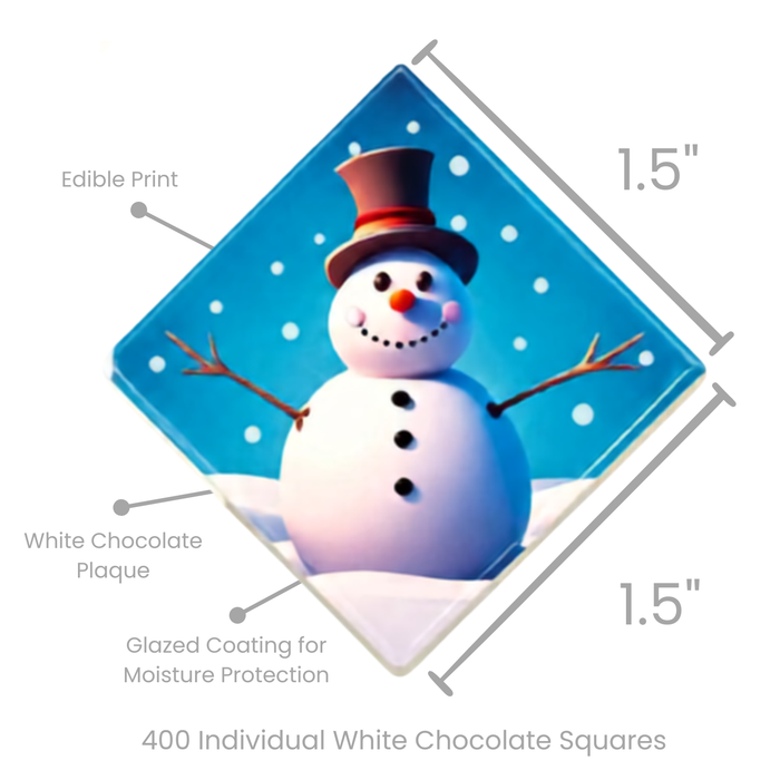 Chocolate Holiday Plaque Toppers – Edible Chocolate Accents for Pastry Chefs & Catering