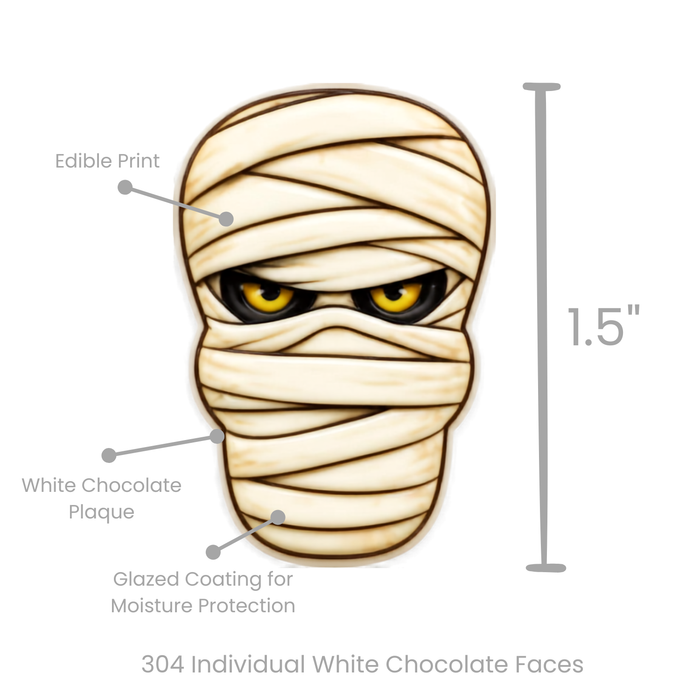 Chocolate Halloween Plaque Toppers – Edible Chocolate Accents for Pastry Chefs & Catering