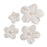 White Blossoms w/ Pearl Centers
