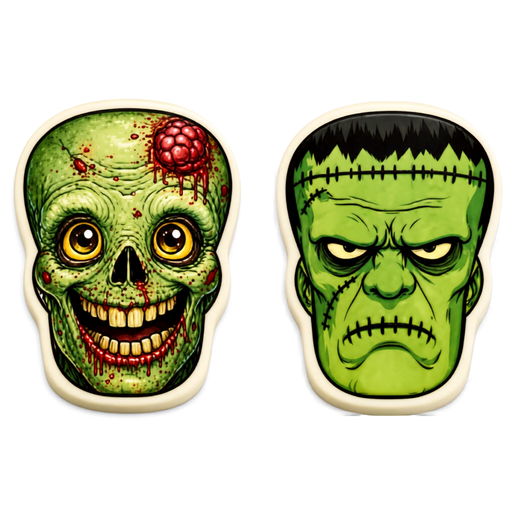 Chocolate Halloween Plaque Toppers – Edible Chocolate Accents for Pastry Chefs & Catering