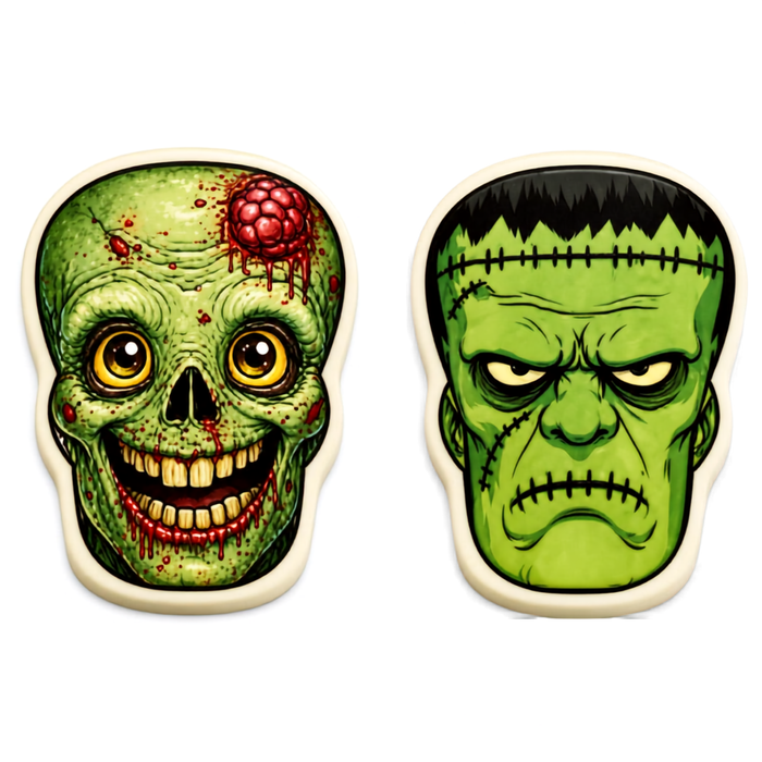 Chocolate Halloween Plaque Toppers – Edible Chocolate Accents for Pastry Chefs & Catering