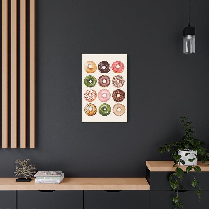 Donut Painting Wall Art – Canvas Print