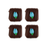 Small Rosebud Royal Icing Decorations (Bulk) - Blue