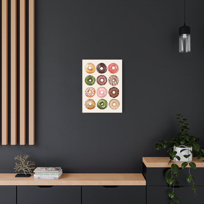Donut Painting Wall Art – Canvas Print