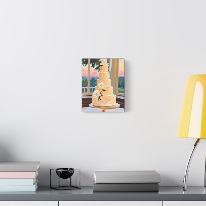 Magnolia Wedding Cake Wall Art – Canvas Print