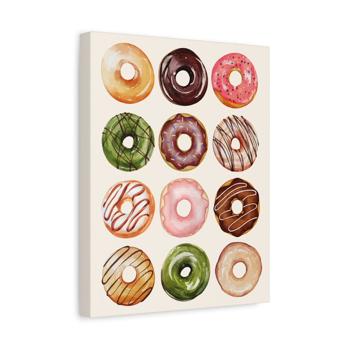 Donut Painting Wall Art – Canvas Print