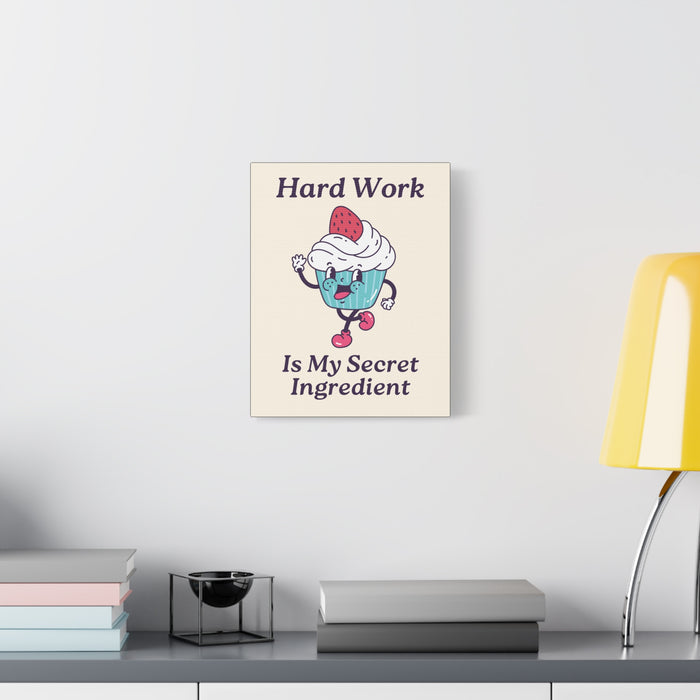 Hard Work Is My Secret Quote Wall Art – Canvas Print